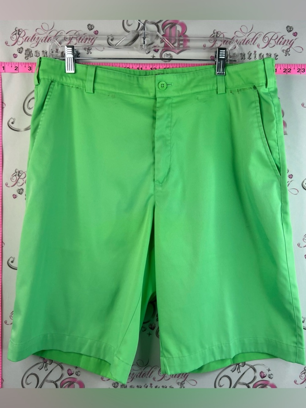 Nike golf tour performance dri fit Men's Bright Green Golf Shorts